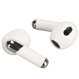 BT5.3 Translation Headset 144 Languages Instant Voice Language Translator Earphone for Business Travel Learning White
