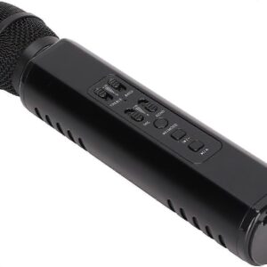 Wireless Vocal Microphone - Cordless Mic for Singing or Public Speaking (Black)